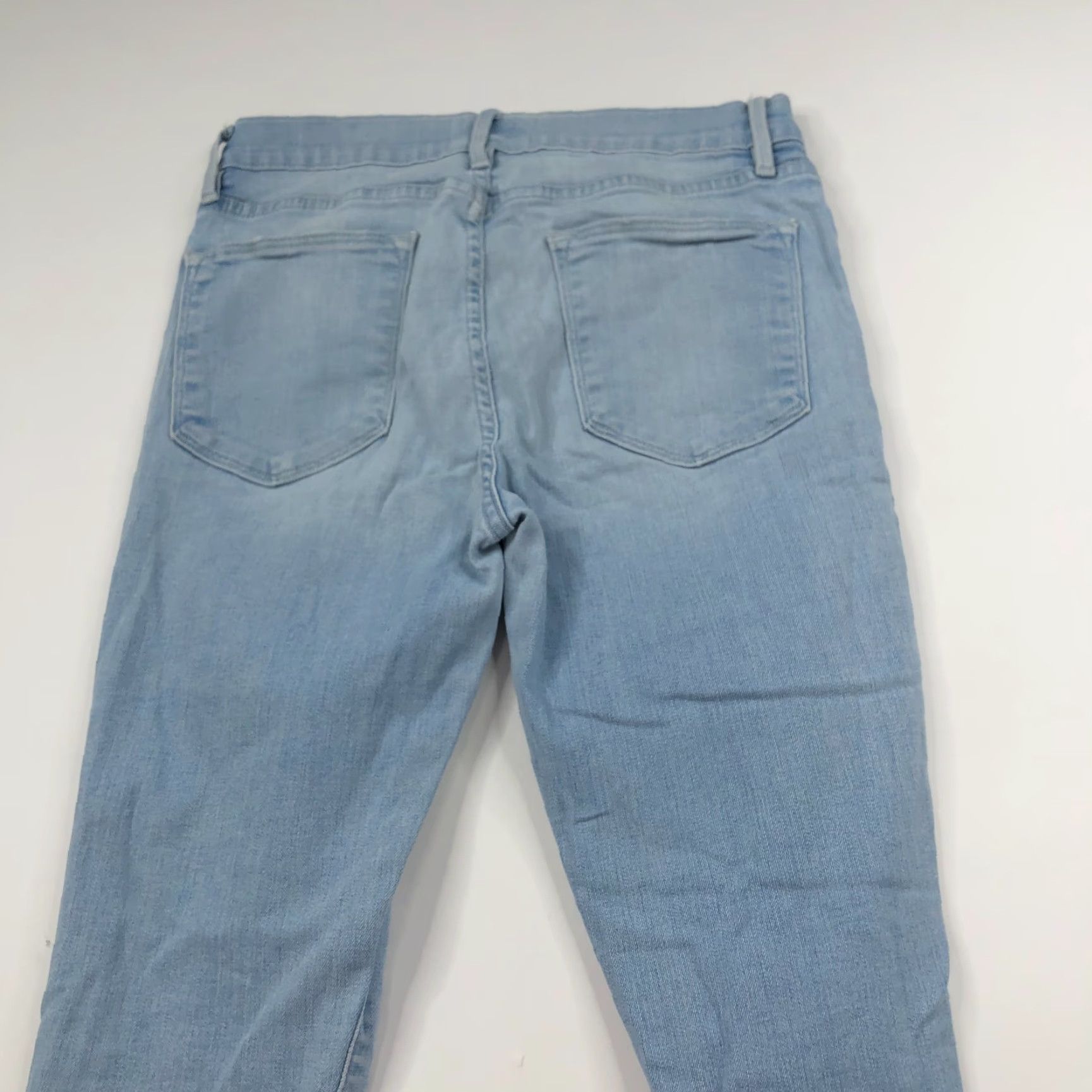 Frame FRAME Le High Skinny Crop 27 (Fits 28W 27L) Mid Rise Denim Jeans HRJ FRAME Jeans Distressed Cropped 5-Pocket Womens II Size 27" / US 4 / IT 40 - 3 Thumbnail
