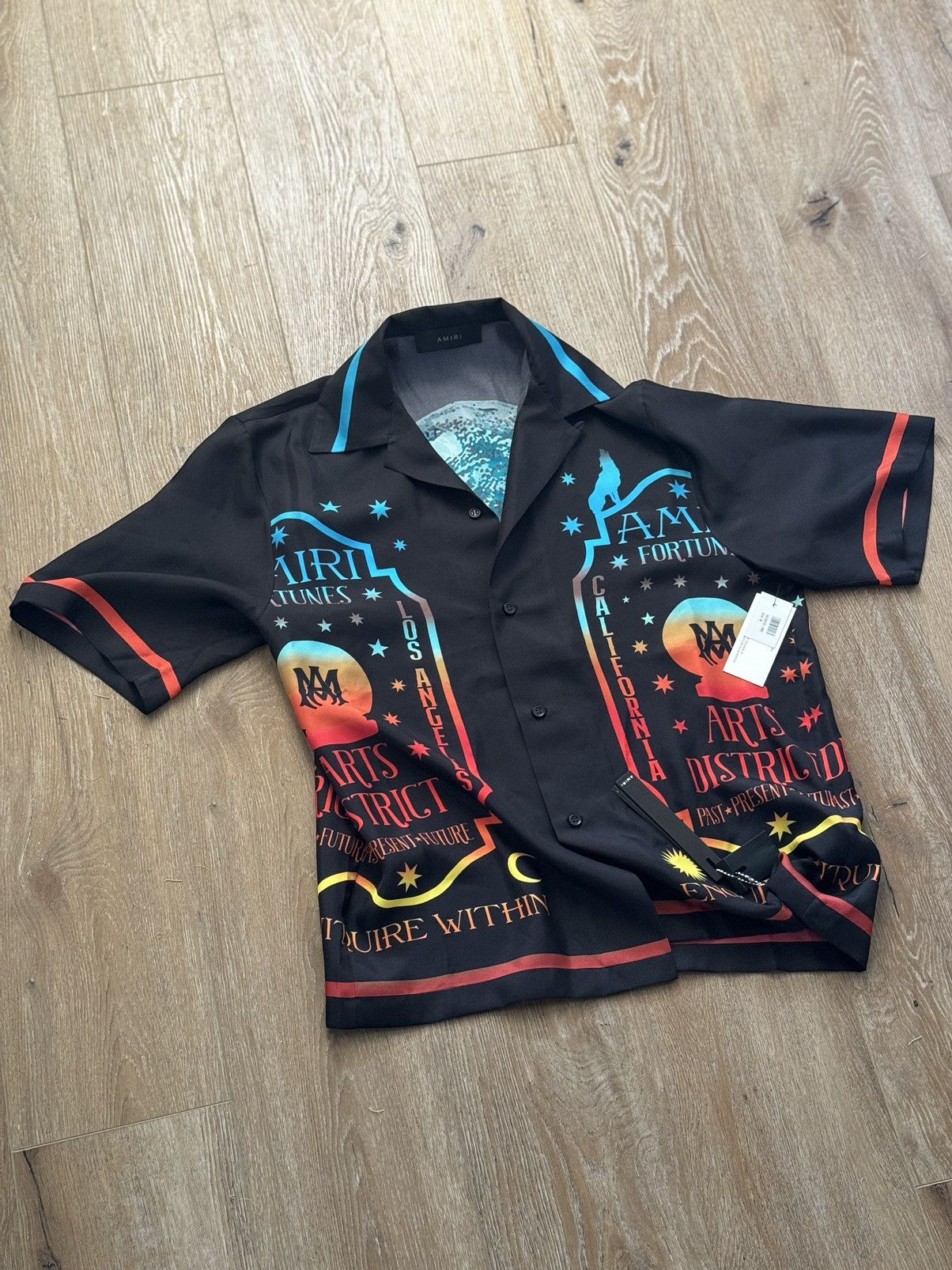 MサイズAMIRI FORTUNE BOWLING SHIRT シャツ