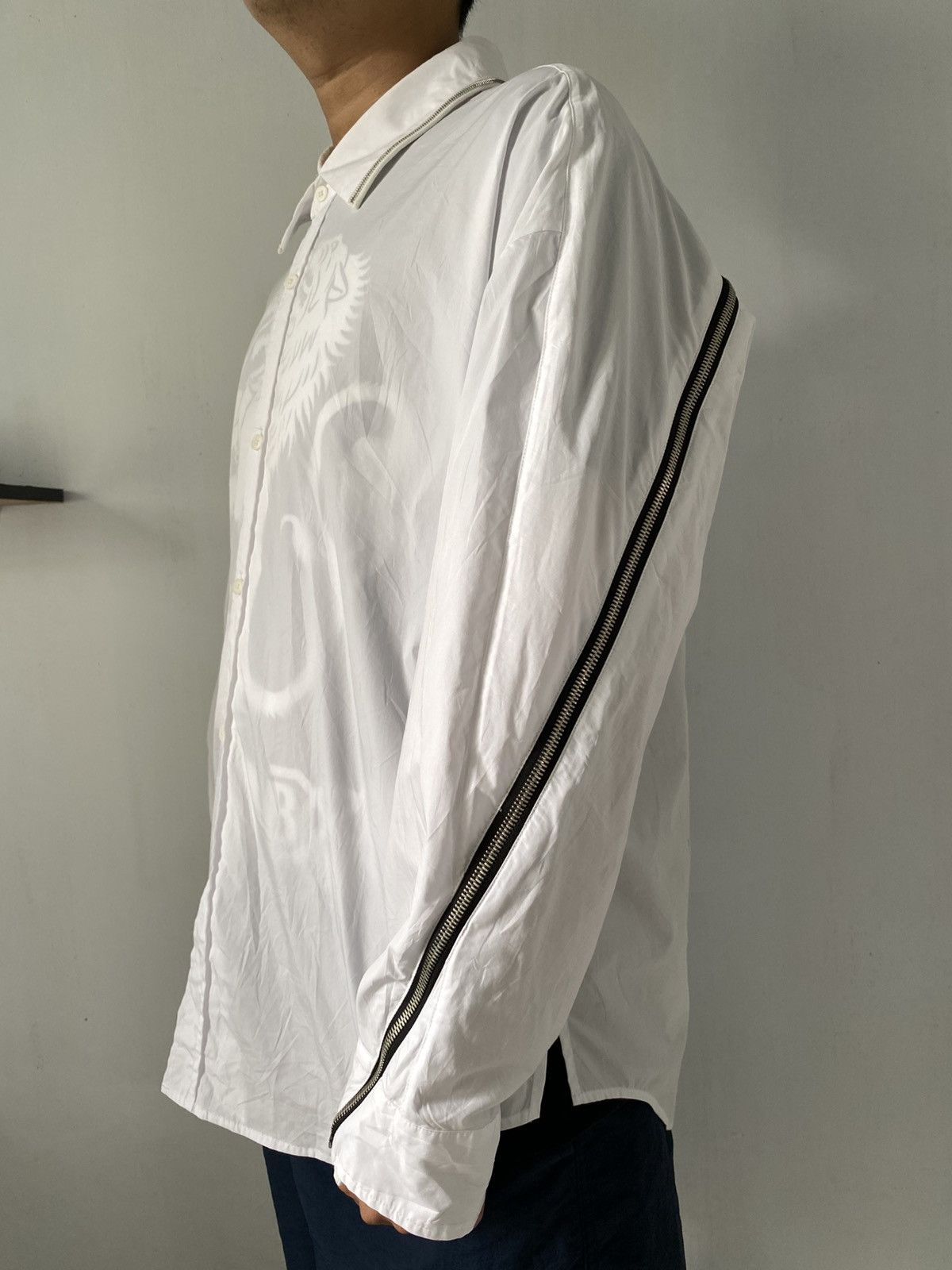 Issey Miyake System Long Zipper Shirt Size US L / EU 52-54 / 3 - 3 Thumbnail