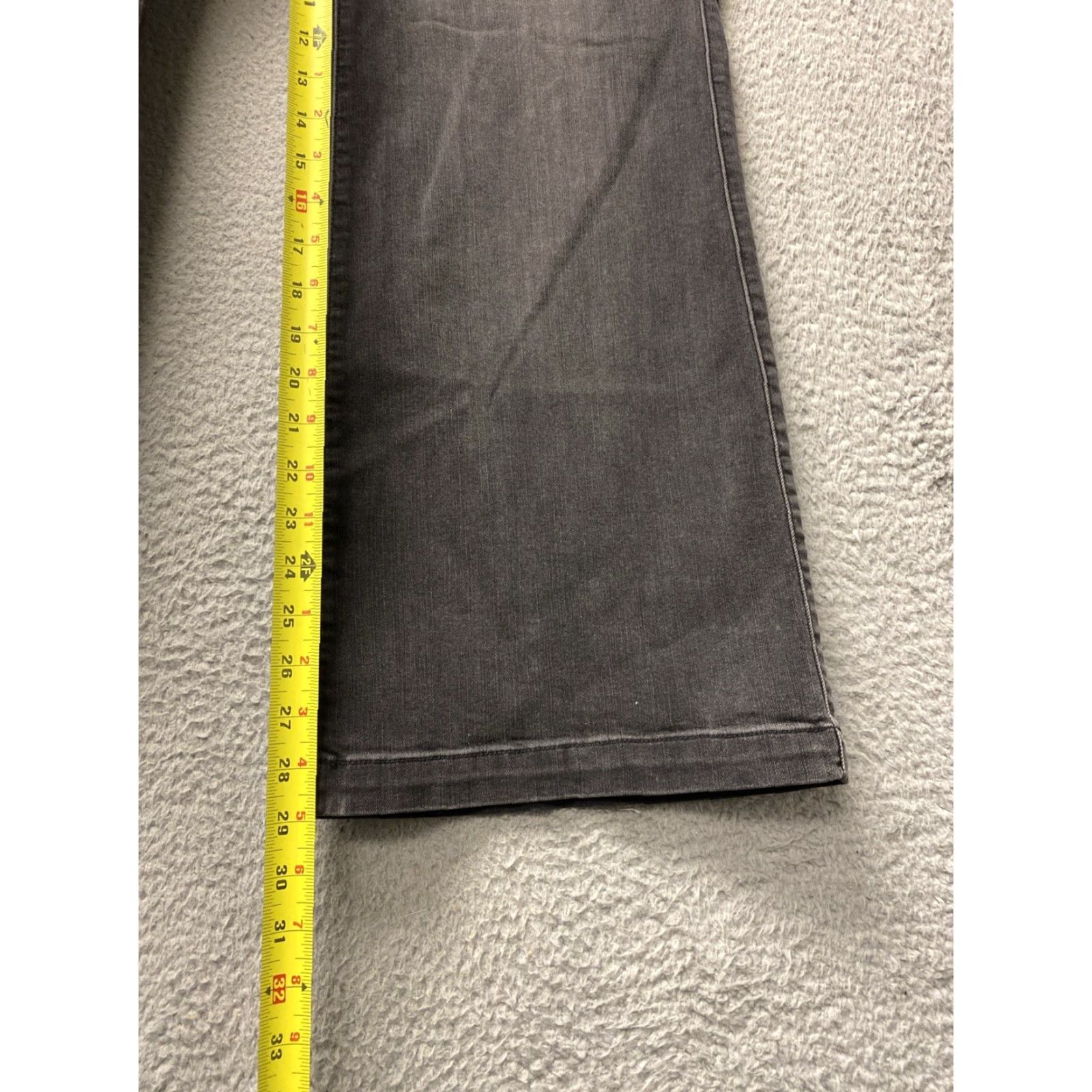 Torrid Torrid Jeans Women’s 20S Short Faded Black Bombshell High Waist Flare Stretch Denim Pockets 29in Inseam Plus Womens Size 42" / US 20 - 7 Thumbnail
