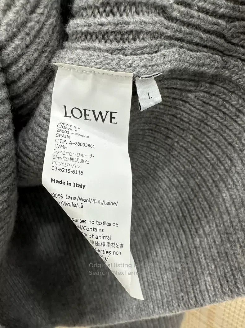 Loewe Loewe Women's Lantern Sleeve V-Neck Sweater for Fall/Winte Size L / US 10 / IT 46 - 4 Thumbnail