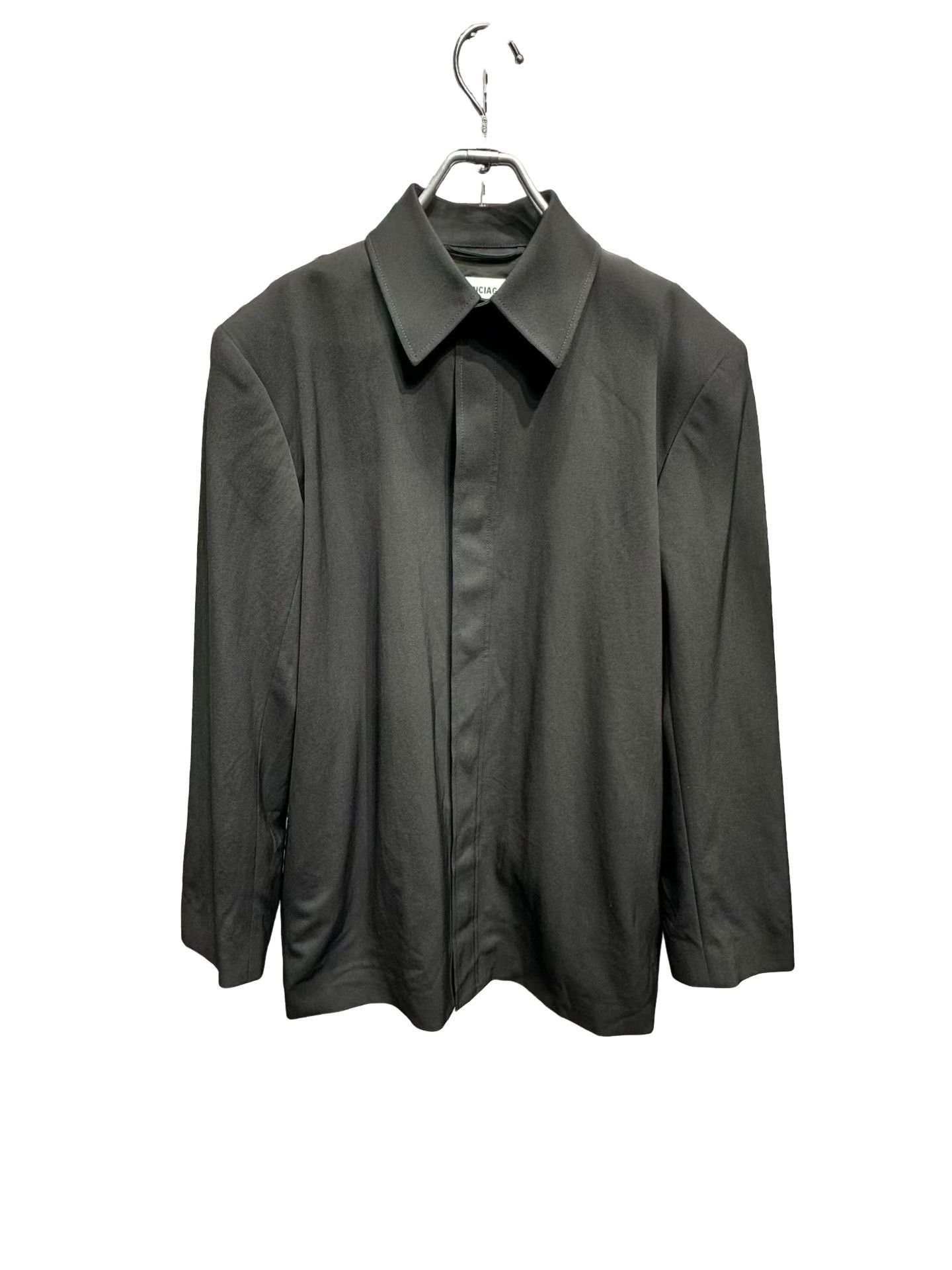 Balenciaga Balenciaga Logo Jacquard Button Up Shirt F32 Size XXS / US 00 / IT 34 - 1 Thumbnail