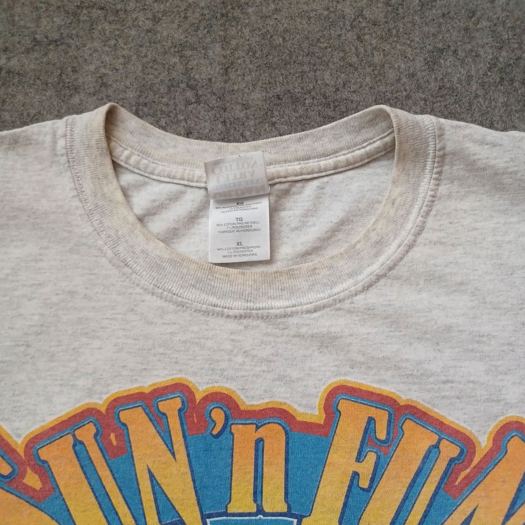 Gildan Gildan Ultra Cotton Sun N Fun Splash In T Shirt Mens XL Gray 30th Annual Salute to Volunteers Size US XL / EU 56 / 4 - 6 Thumbnail
