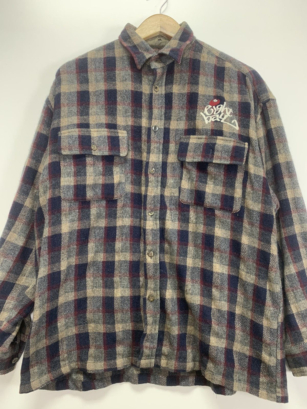 Flannel × Vintage Vintage Eight Ball flannel Size US L / EU 52-54 / 3 - 2 Thumbnail