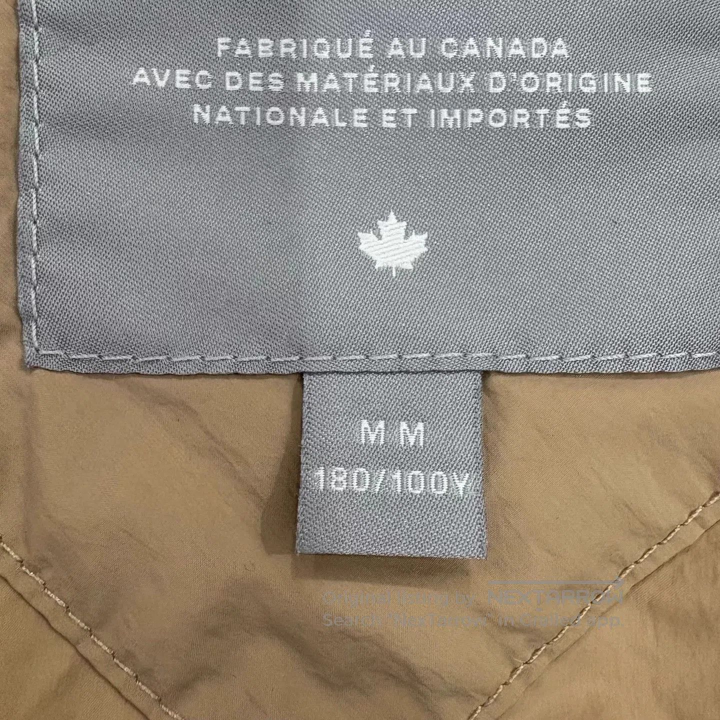 Canada Goose Beige Puffer Vest - Size M. Size US M / EU 48-50 / 2 - 4 Thumbnail