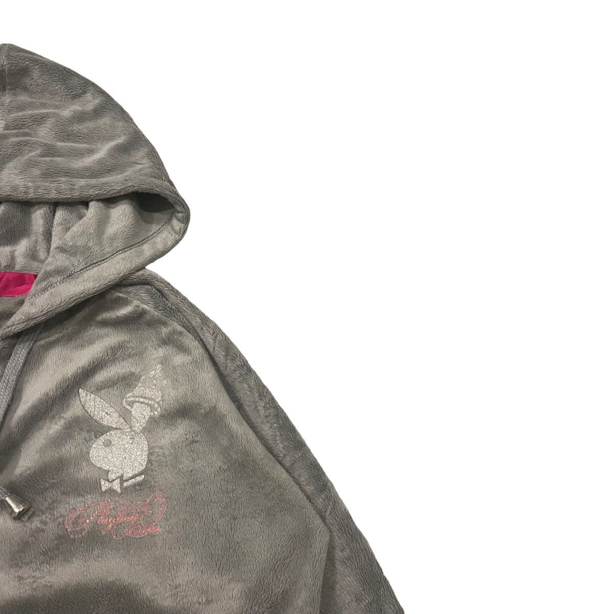 Playboy Vintage Playboy Bunny Fleece Hoodie Jacket Size M / US 6-8 / IT 42-44 - 9 Thumbnail
