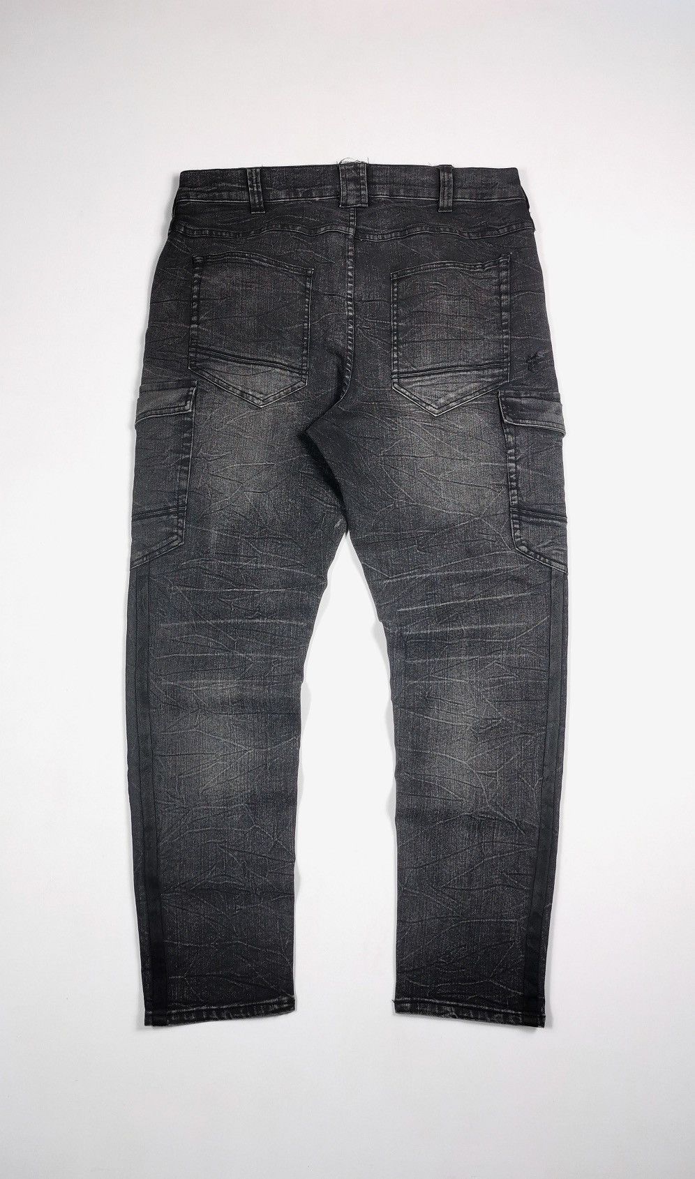 Japanese Brand Whiskers Grancisco Cargo Stretch Jeans Size US 34 / EU 50 - 4 Thumbnail