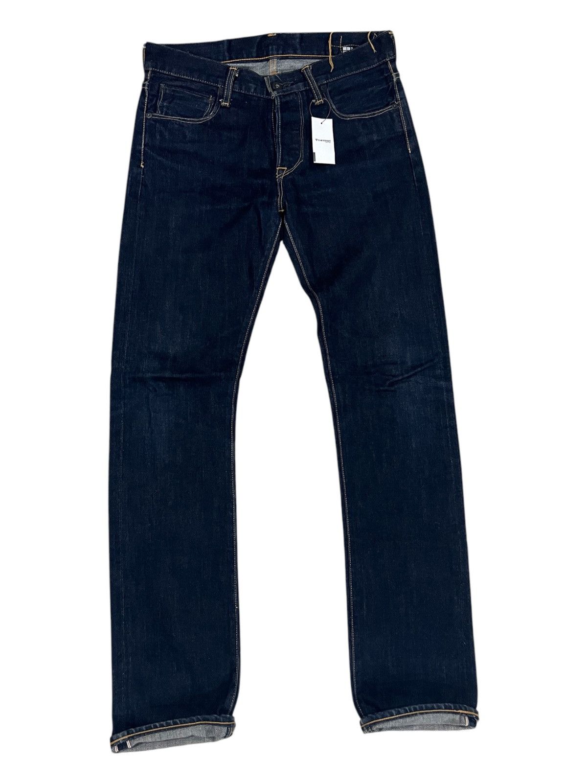 Japanese Brand Vintage Kuro Graphite Oikawa Denim Co Indigo Selvaged Denim Size US 31 - 4 Thumbnail
