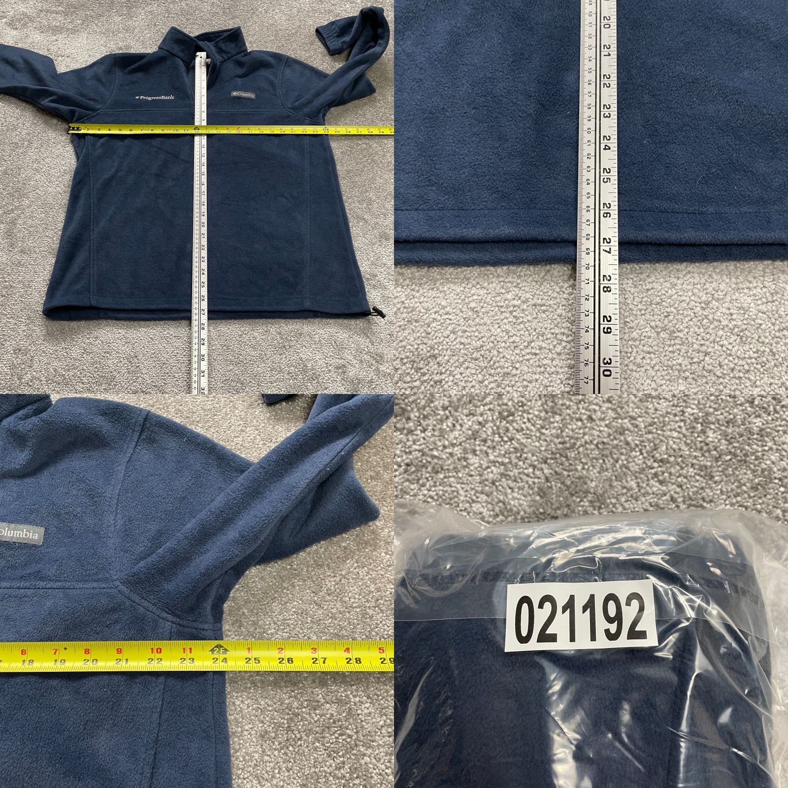 Vintage Columbia Jacket Mens Large Dark Blue Zip Up Fleece Stand-Up Collar Outdoor Size US L / EU 52-54 / 3 - 8 Thumbnail