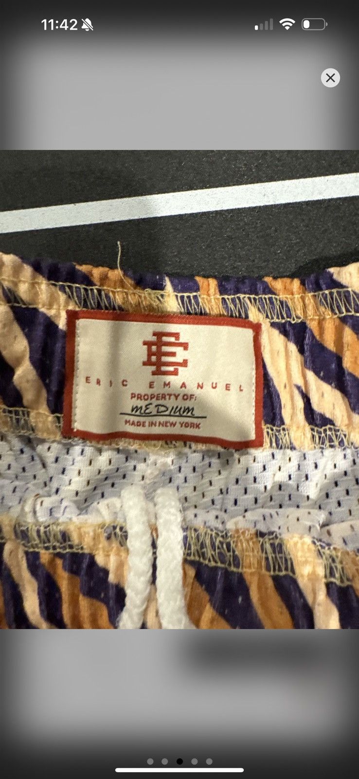 Eric Emanuel Eric Emanuel Lakers/Tigers Shorts Medium Size US 32 / EU 48 - 3 Thumbnail