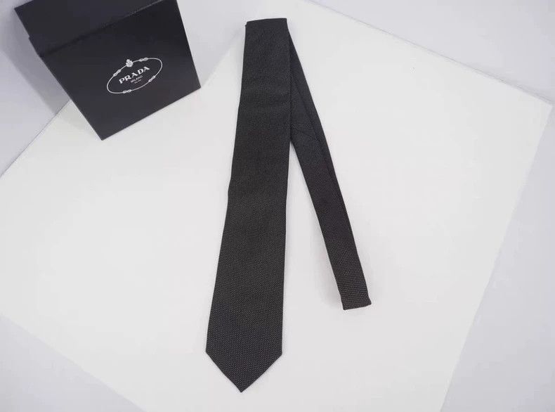 Prada Prada Black Silk Polka Dot Necktie - dmc Size ONE SIZE - 1 Thumbnail