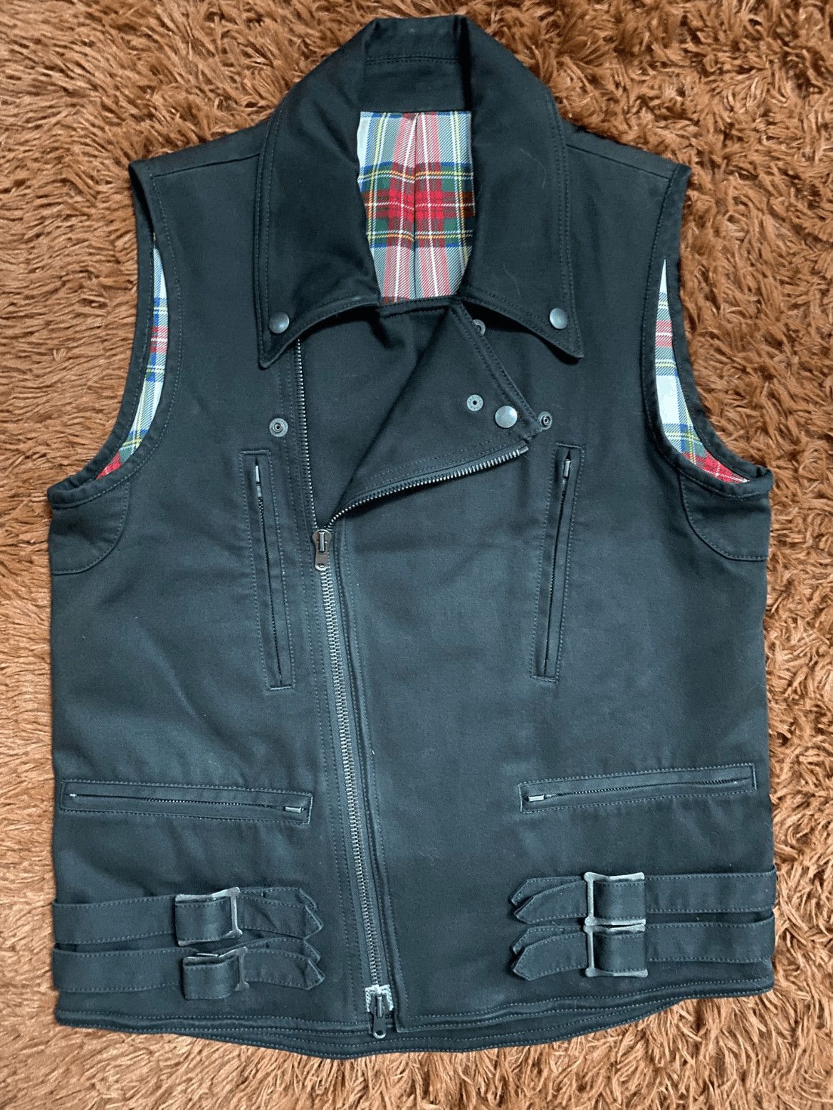Number (N)ine Sz 2 Number Nine 05SS Plad Inner Bike Vest-2508 Size US M / EU 48-50 / 2 - 1 Thumbnail
