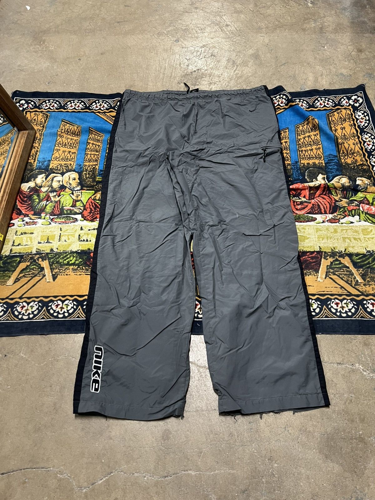 Nike Vintage Nike grey track pants Size XL baggy wide skater y2k Size US 36 / EU 52 - 5 Thumbnail