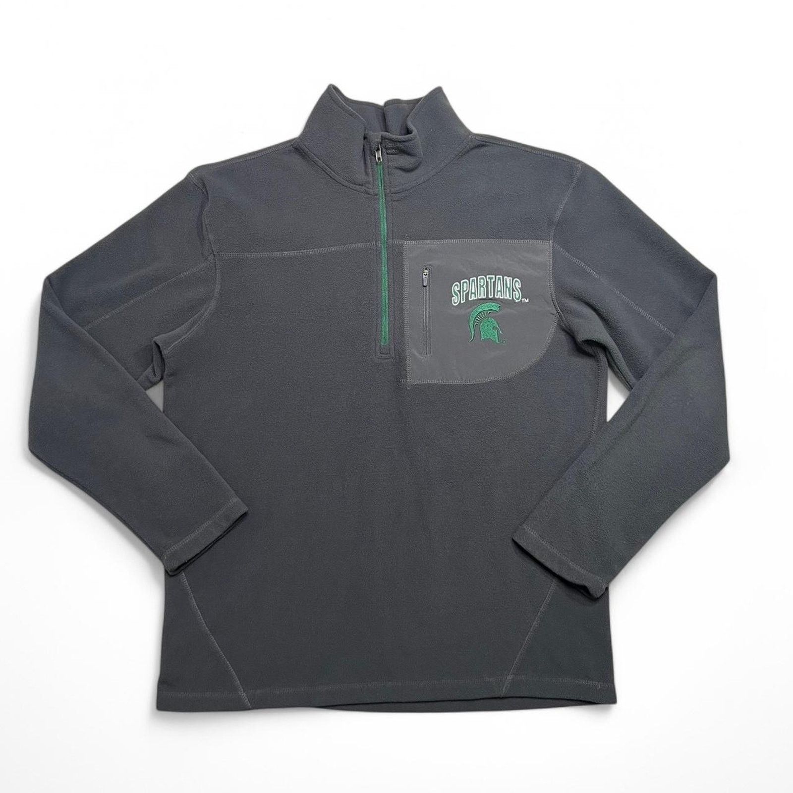 Collegium Michigan State Spartans 1/4 Zip Men’s Pullover - L Size US L / EU 52-54 / 3 - 2 Thumbnail
