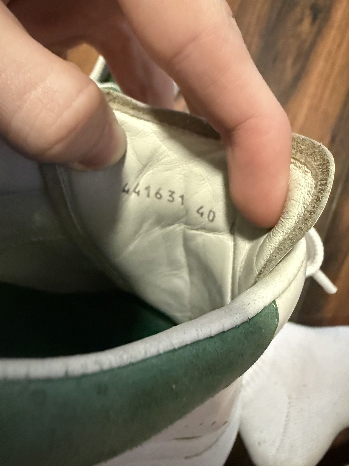 Alexander McQueen Alexander Mcqueen Oversized Sneaker White Green Velvet Heel Size US 7 / EU 40 - 10 Thumbnail
