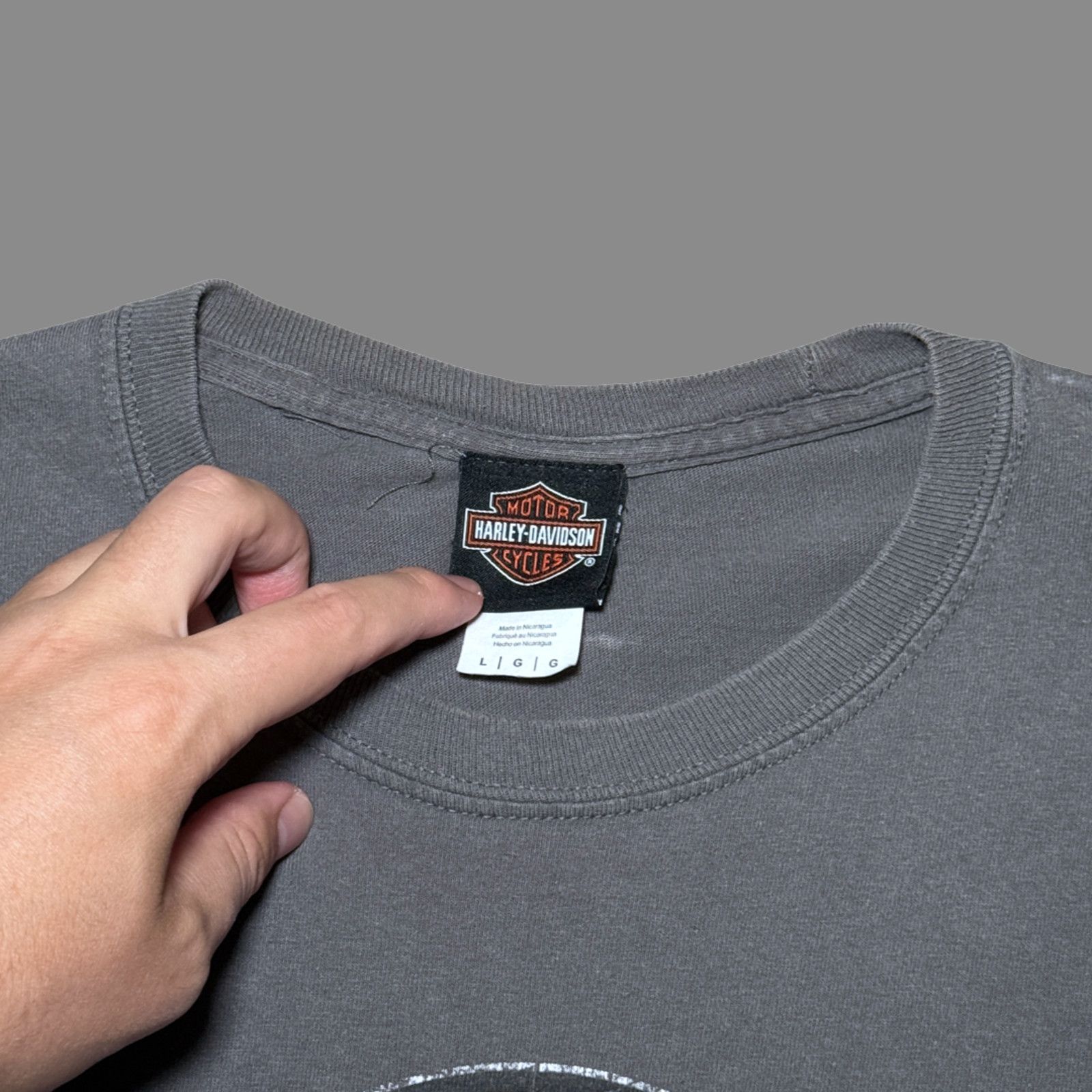 Harley Davidson Copied - Harley-Davidson Las Vegas Gray LS Tee Mens L '19 Size US L / EU 52-54 / 3 - 4 Thumbnail