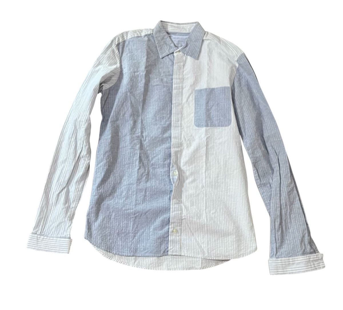 Kolor Vintage kolor striped two tone button up shirt Size US M / EU 48-50 / 2 - 1 Thumbnail