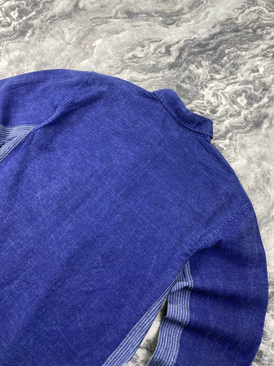 Stone Island Vintage Stone Island Denim Long Sleeve Shirt Size US L / EU 52-54 / 3 - 11 Thumbnail