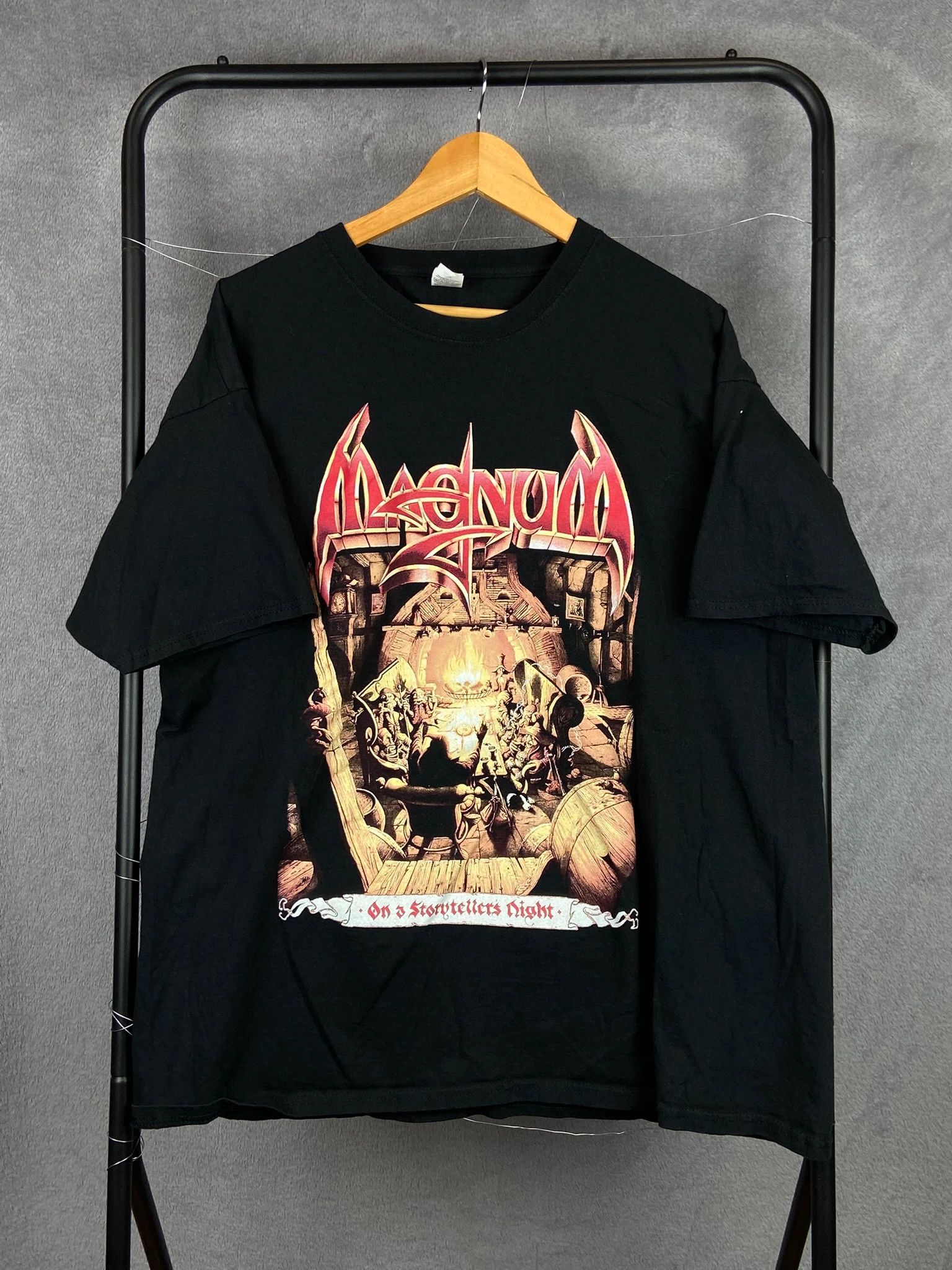 Fruit Of The Loom Magnum band t-shirt vintage rock metal tour tee Size US XXL / EU 58 / 5 - 1 Thumbnail