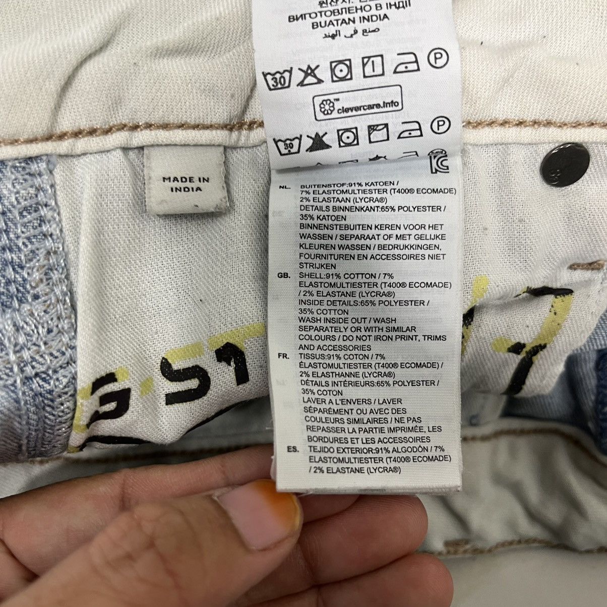 G-Star Vintage G Star Raw 96 Bikers Denim Jeans Size 28" / US 6 / IT 42 - 18 Thumbnail