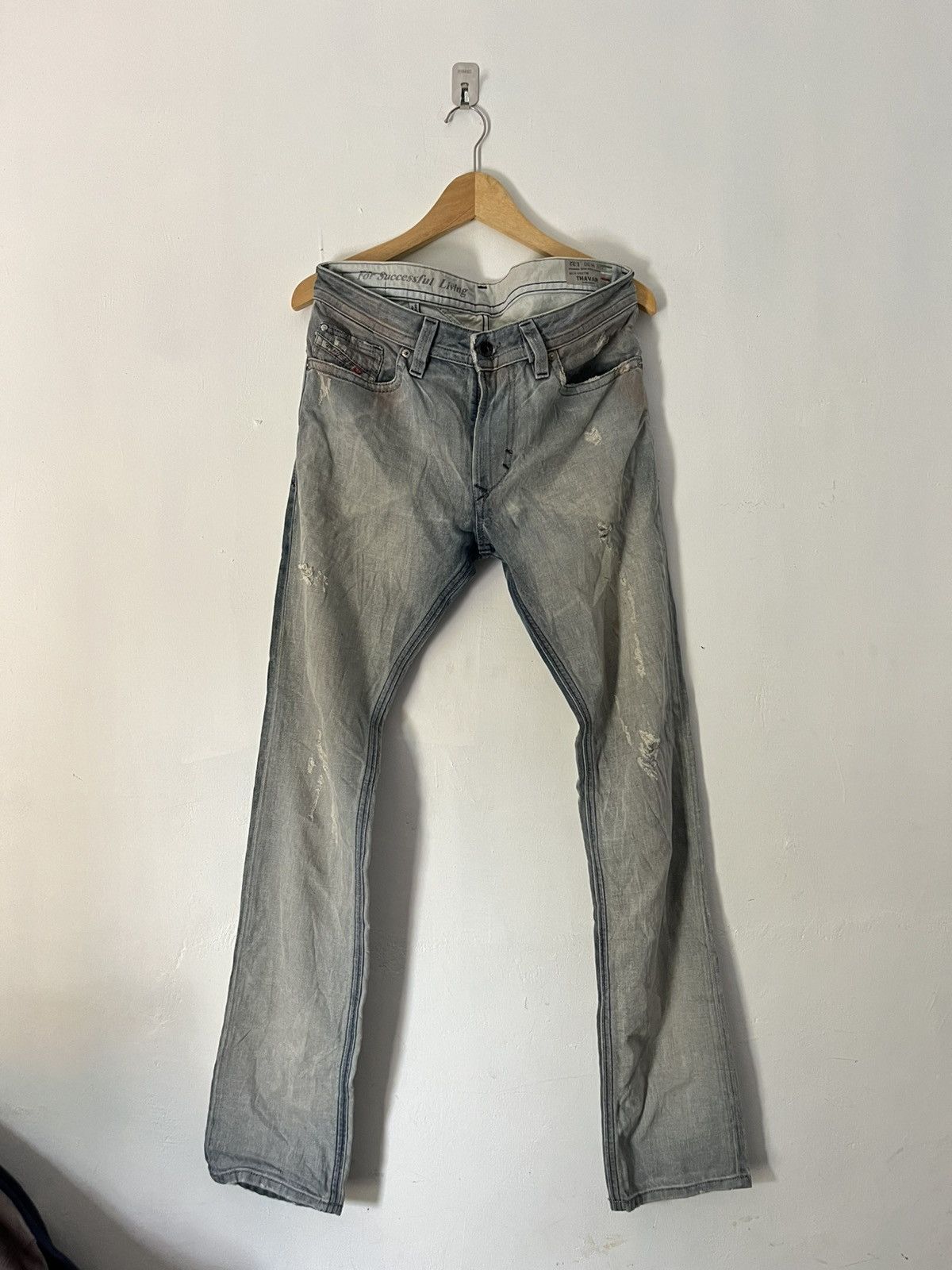 Diesel 2000s Diesel thavar distressed mudwash jeans Size US 30 / EU 46 - 1 Thumbnail