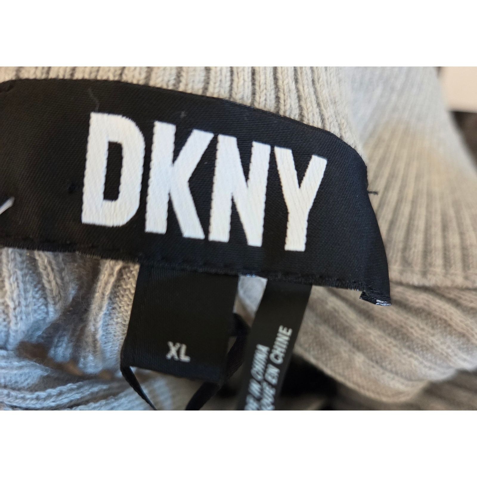 DKNY DKNY Grey Ribbed sweater vintage - XL - NEW with tags Size XL / US 12-14 / IT 48-50 - 6 Thumbnail