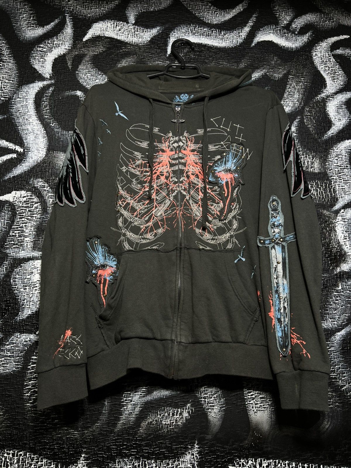 Marc Ecko Rare Vintage Marc Ecko Cut and Sew Y2K Affliction Zip Size US M / EU 48-50 / 2 - 1 Thumbnail