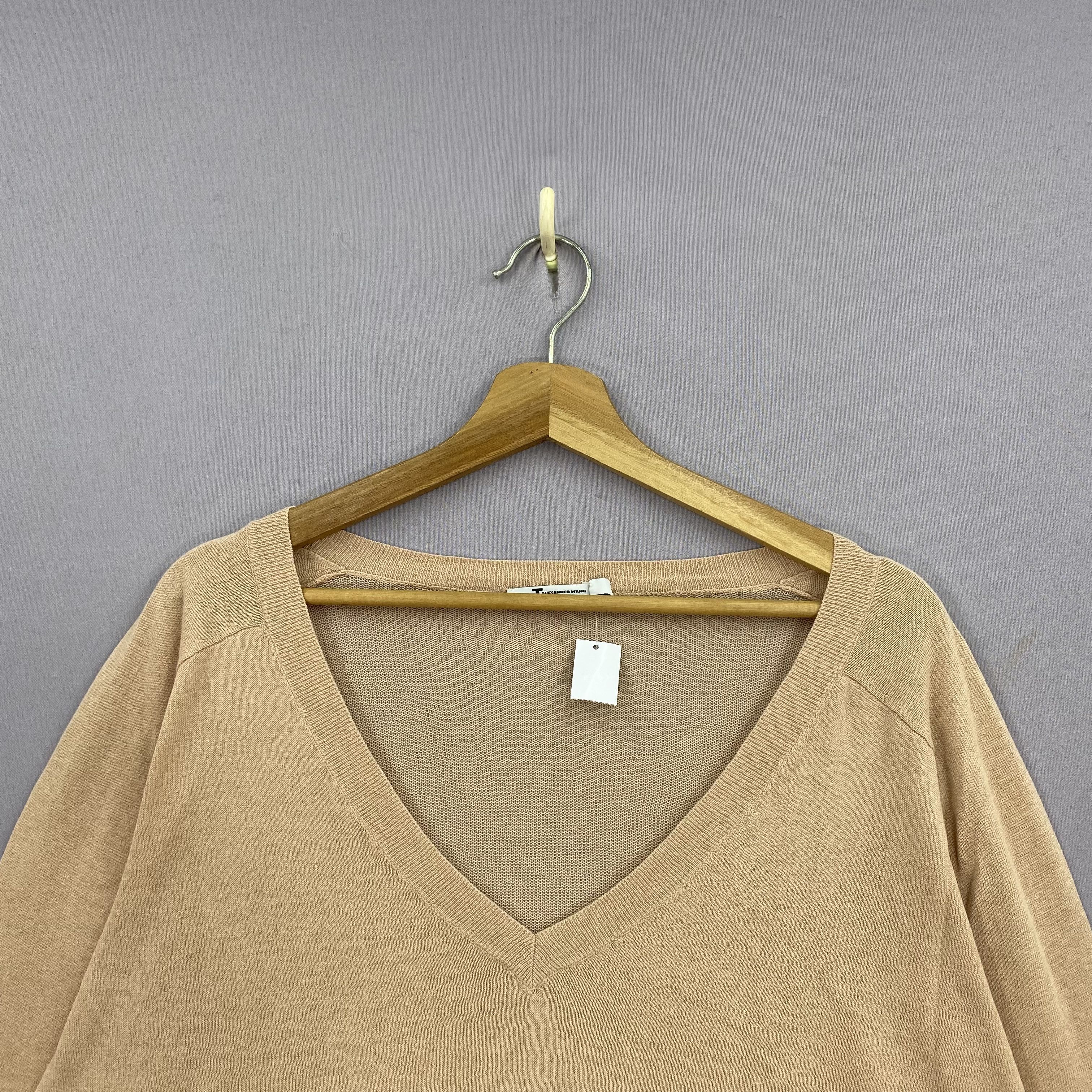 Alexander Wang Vintage T by Alexander Wang V-Neck Sweatshirt Knit Jumper Size XL / US 12-14 / IT 48-50 - 5 Thumbnail
