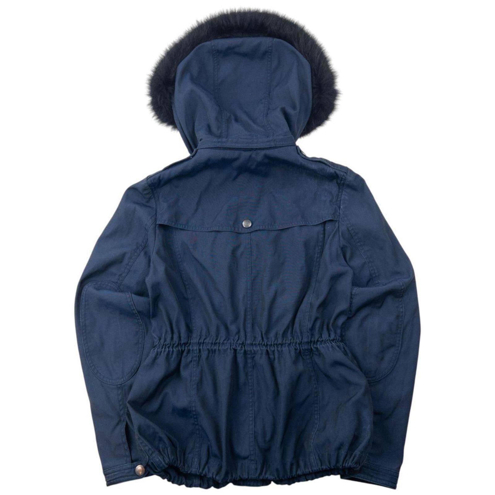 Burberry Vintage Burberry Brit Fur Hood Jacket Womens Size M Size M / US 6-8 / IT 42-44 - 3 Thumbnail