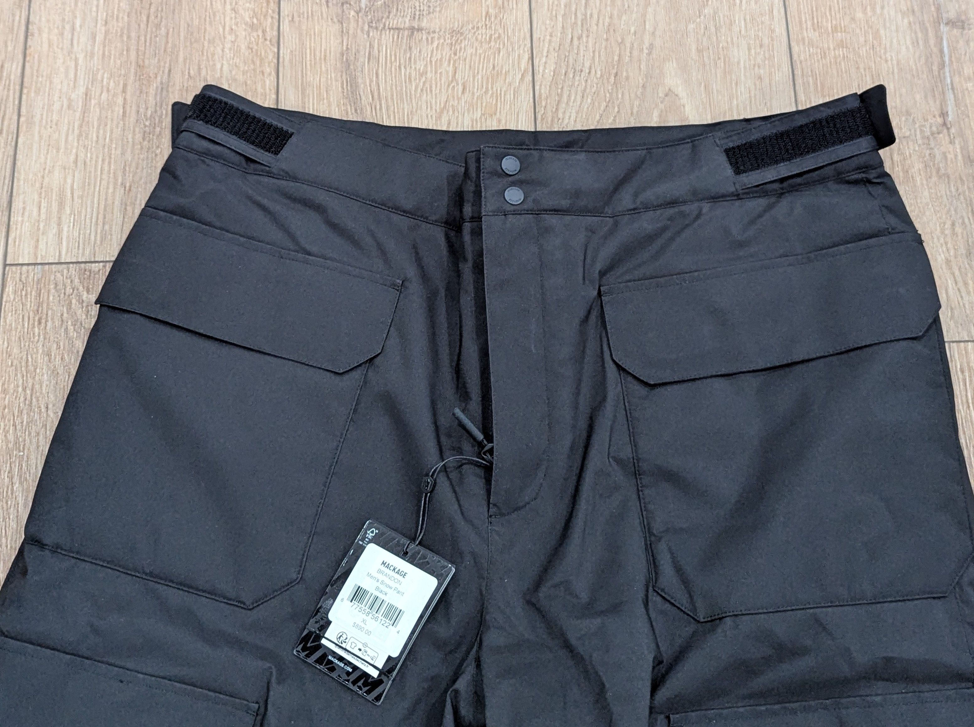 Mackage Mens Mackage "Brandon" Ski Pants Black XL Size US 36 / EU 52 - 2 Thumbnail