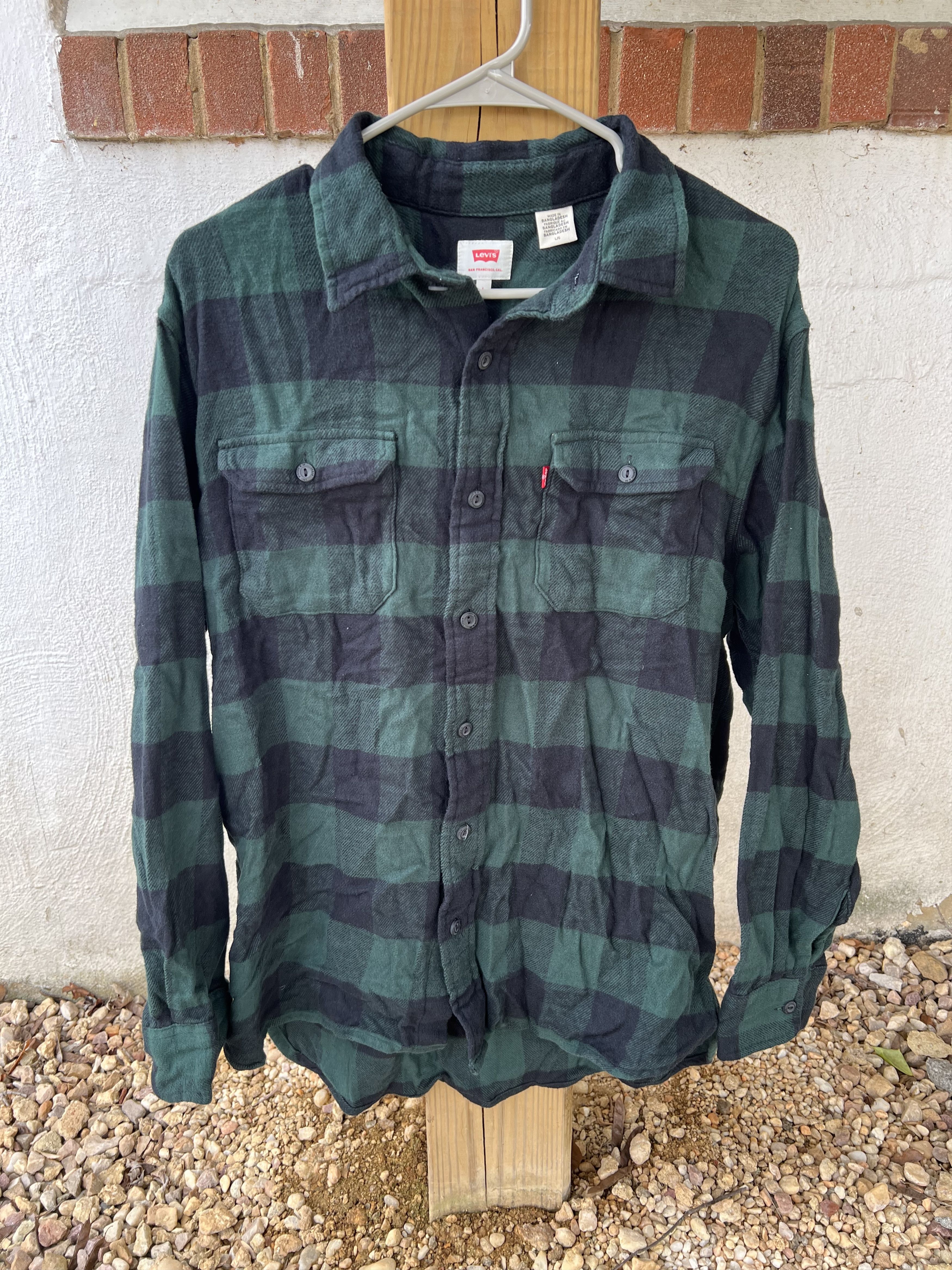 Levi's Flannel Jackson work overshirt Size US L / EU 52-54 / 3 - 1 Thumbnail
