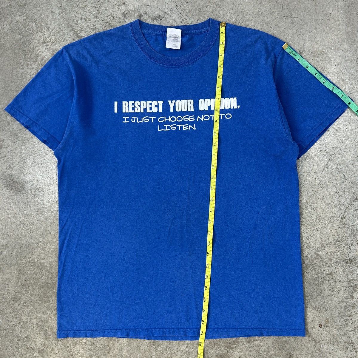 Vintage 2000s Wording Tee Size US L / EU 52-54 / 3 - 11 Thumbnail