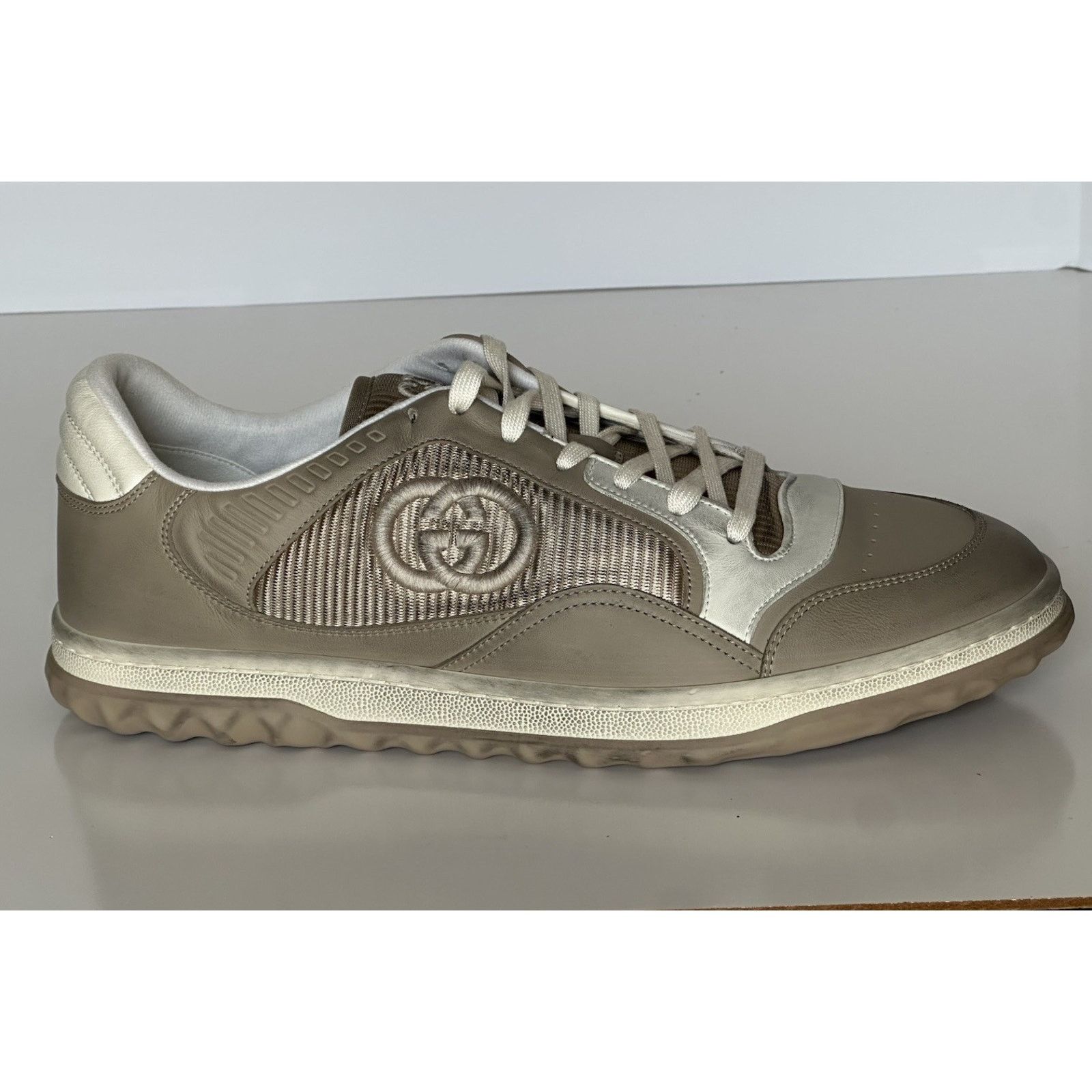 Gucci Gucci Dali Soft Gray/White Leather Sneakers 12.5 US 778301 Size US 12.5 / EU 45-46 - 3 Thumbnail