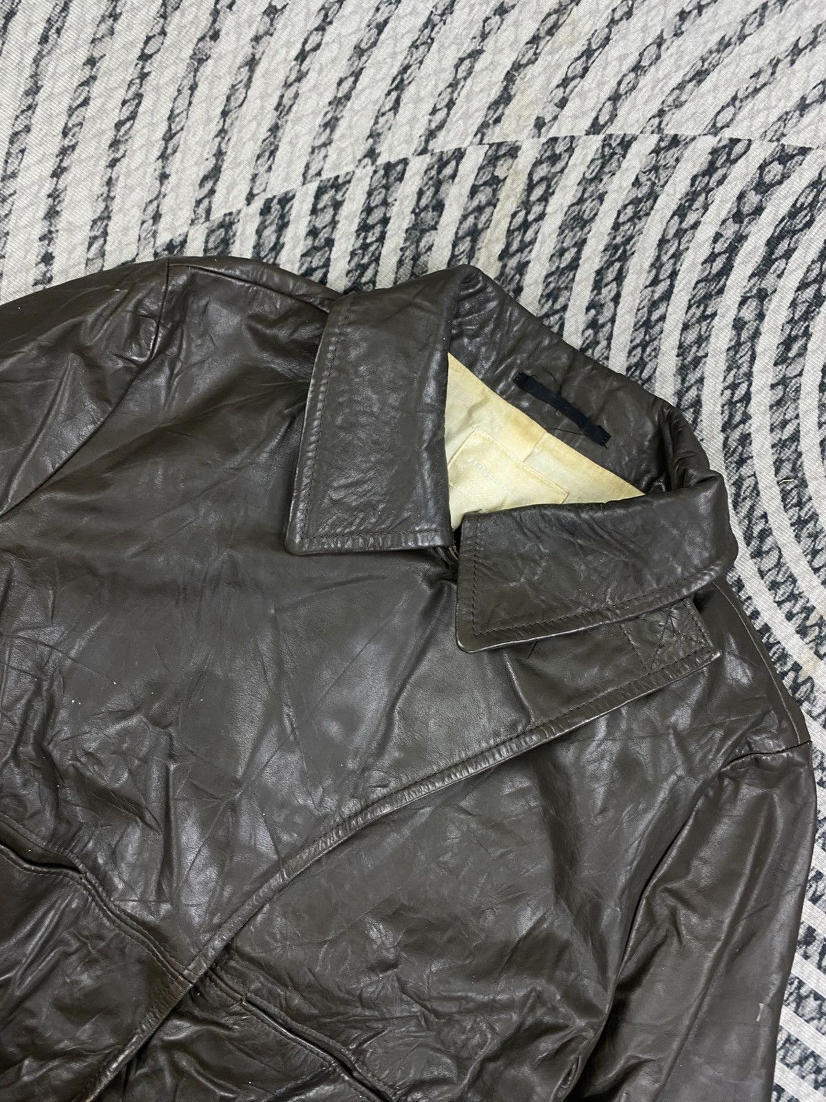 ABAHOUSE Vintage Abahouse Dark Brown Leather Jacket Size US S / EU 44-46 / 1 - 6 Thumbnail