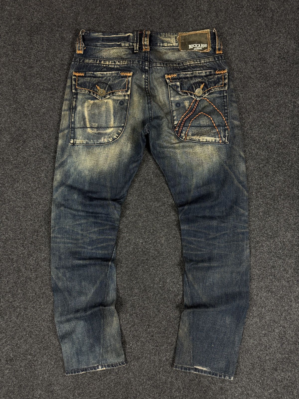 Japanese Brand Vintage Rare Design Distressed Denim Buckaroo Jeans Size US 32 / EU 48 - 1 Thumbnail