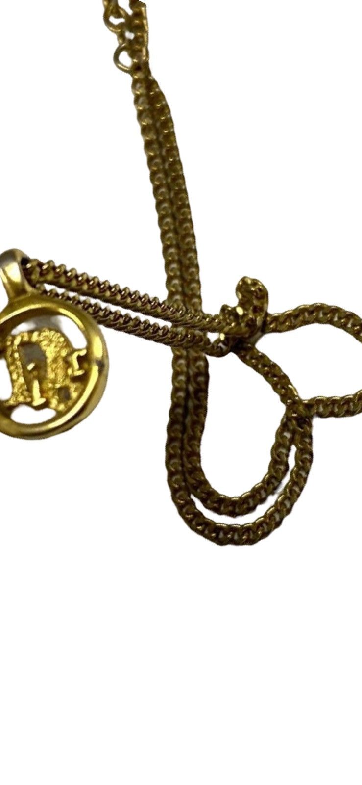 Dior Christian Dior Vintage Circular "Dior" Logo Necklace Size ONE SIZE - 15 Thumbnail