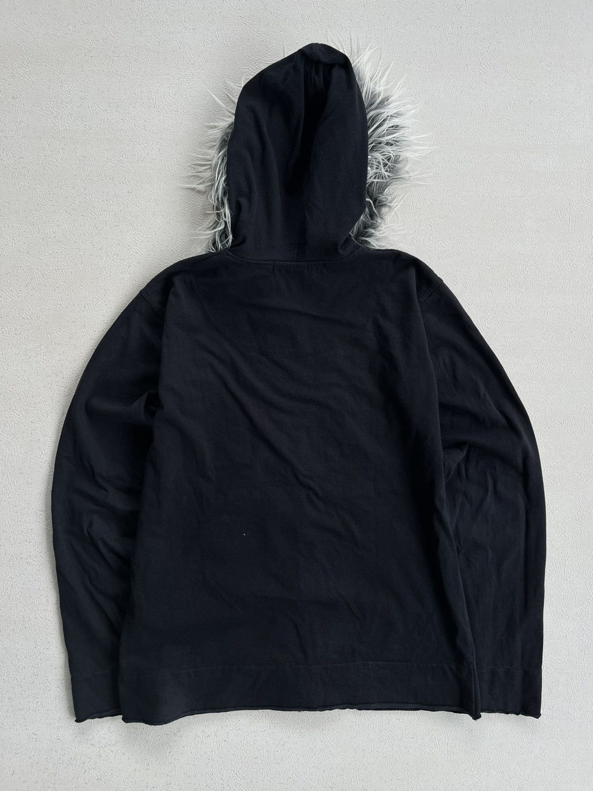 Hysteric Glamour Y2K C.P.Y Company Distressed Hoodie Fur Hood Poem Embroidery Size US M / EU 48-50 / 2 - 11 Thumbnail