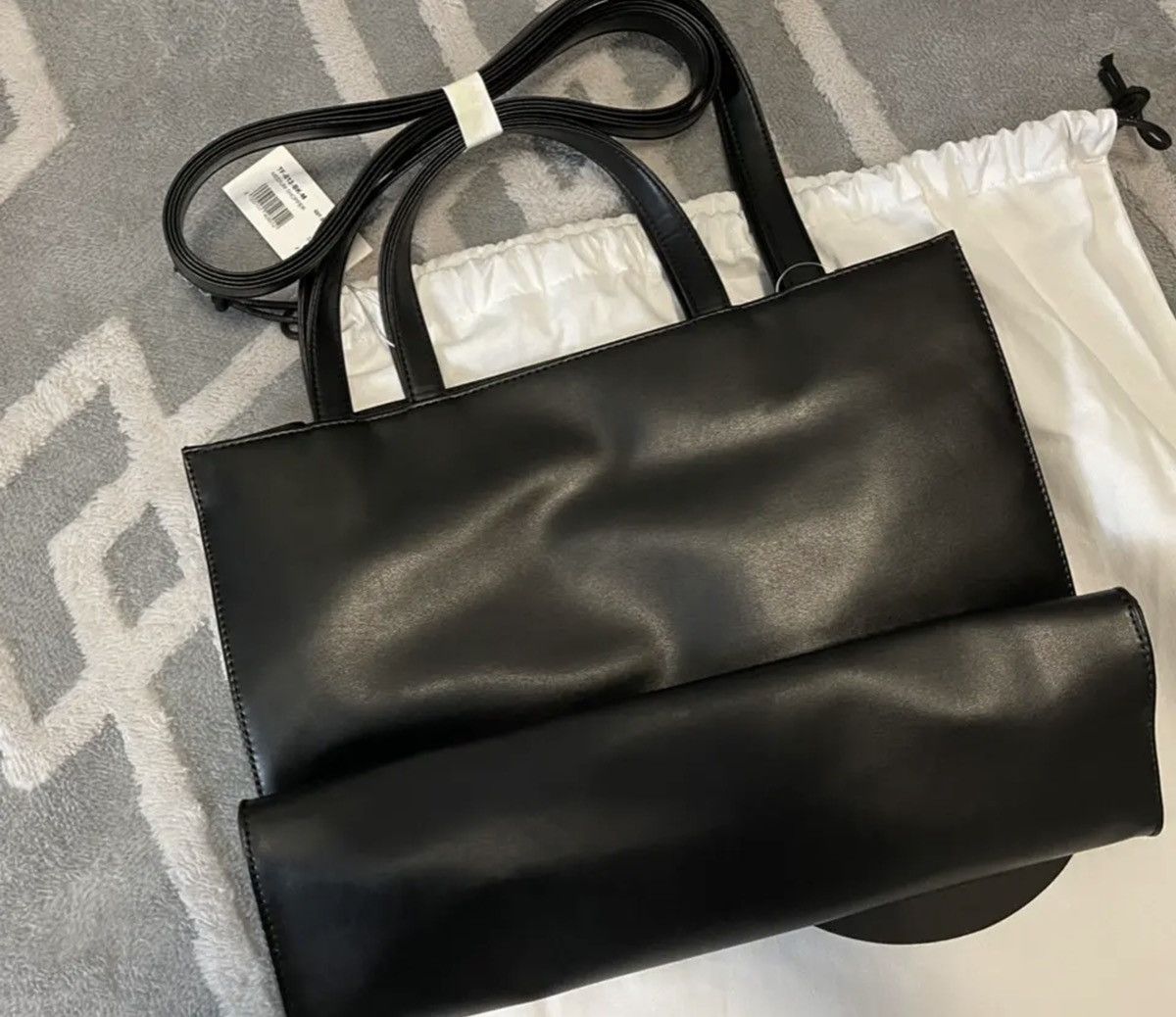 Telfar Telfar Medium Black Shopping Bag Size ONE SIZE - 2 Thumbnail