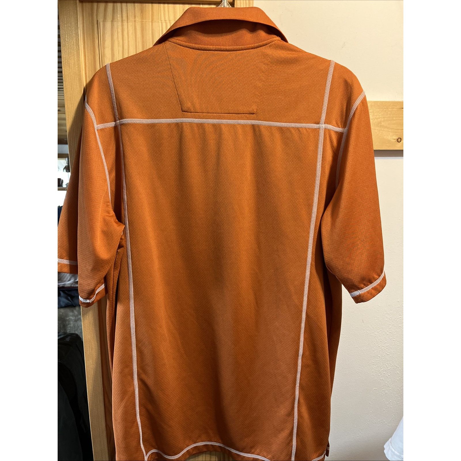 Antigua Antigua Men’s L Orange Polyester Golf Outdoor SS 1/4 Button Size US L / EU 52-54 / 3 - 7 Thumbnail