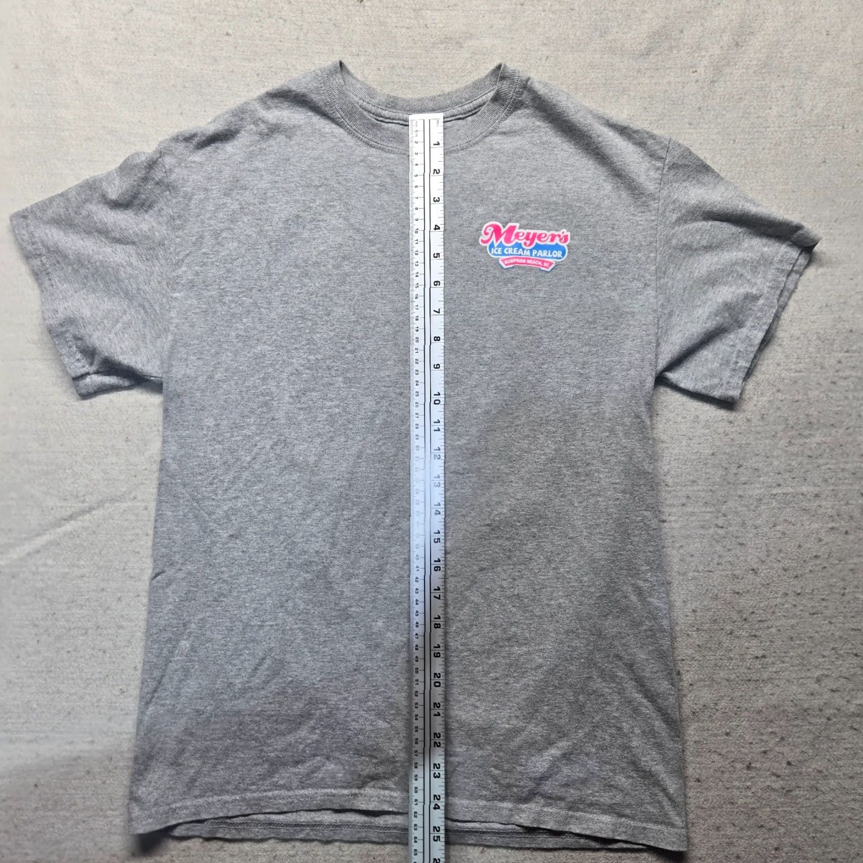 Vintage Meyer’s Ice Cream Parlor T-Shirt Surfside Beach SC Gray Adult M Aloha Beach Shirt Mens Graphic Tee Short Sleeve Crew Neck 100% Cotton Tie-dye Size US M / EU 48-50 / 2 - 4 Thumbnail