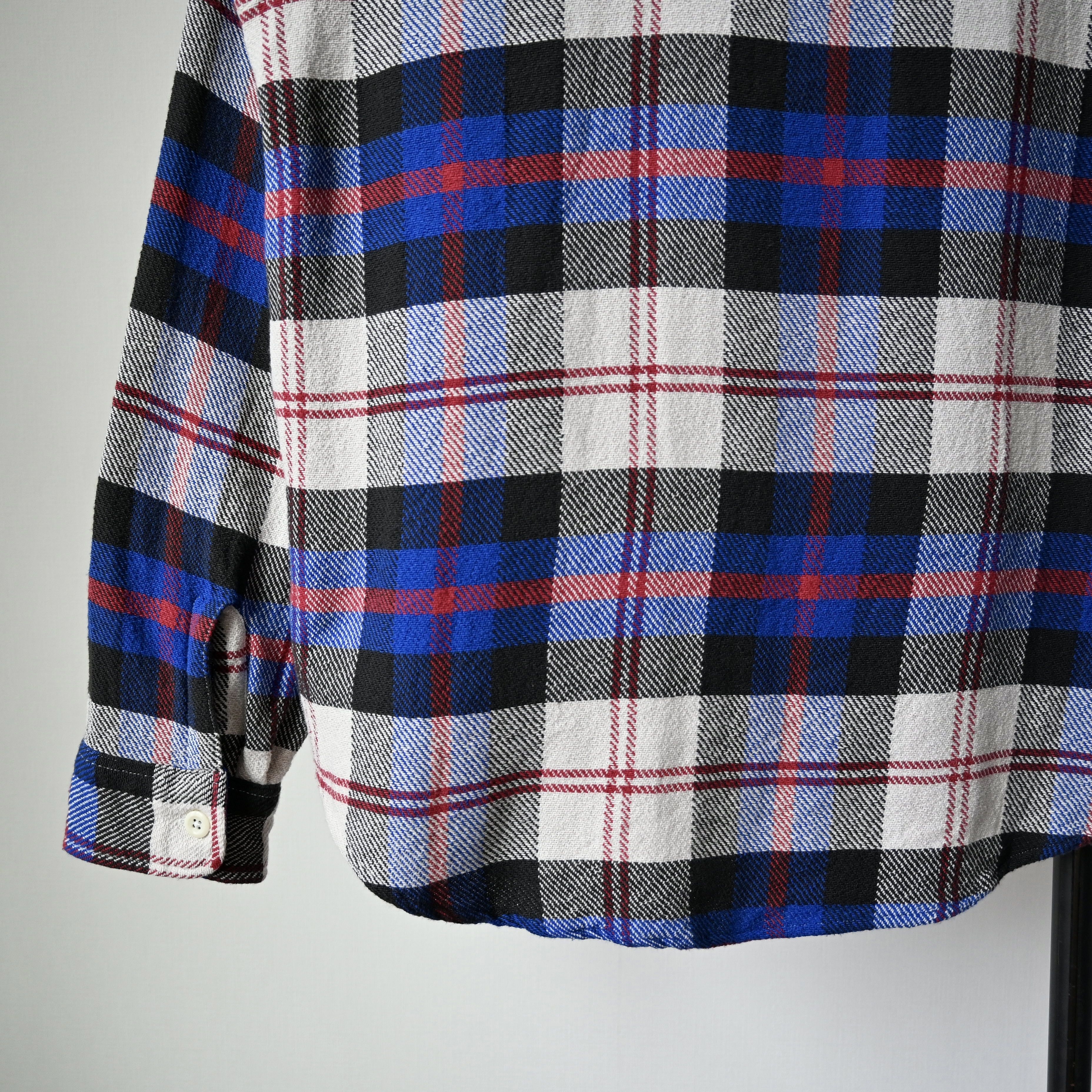 Sugar Cane Sugar Cane "Soft Twill" flannel work shirt, blue plaid, M Size US M / EU 48-50 / 2 - 4 Thumbnail