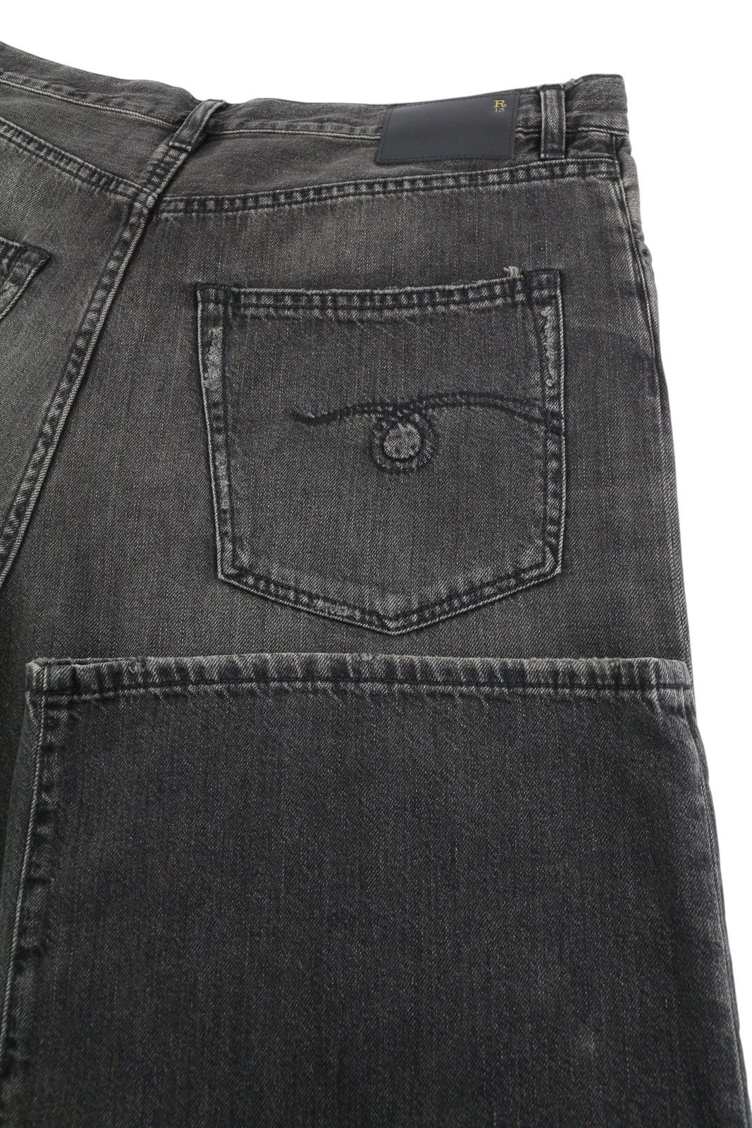 R13 DAMON PLEATED 28 Ellery Black Whiskers Faded 86673 Size 28" / US 6 / IT 42 - 5 Thumbnail