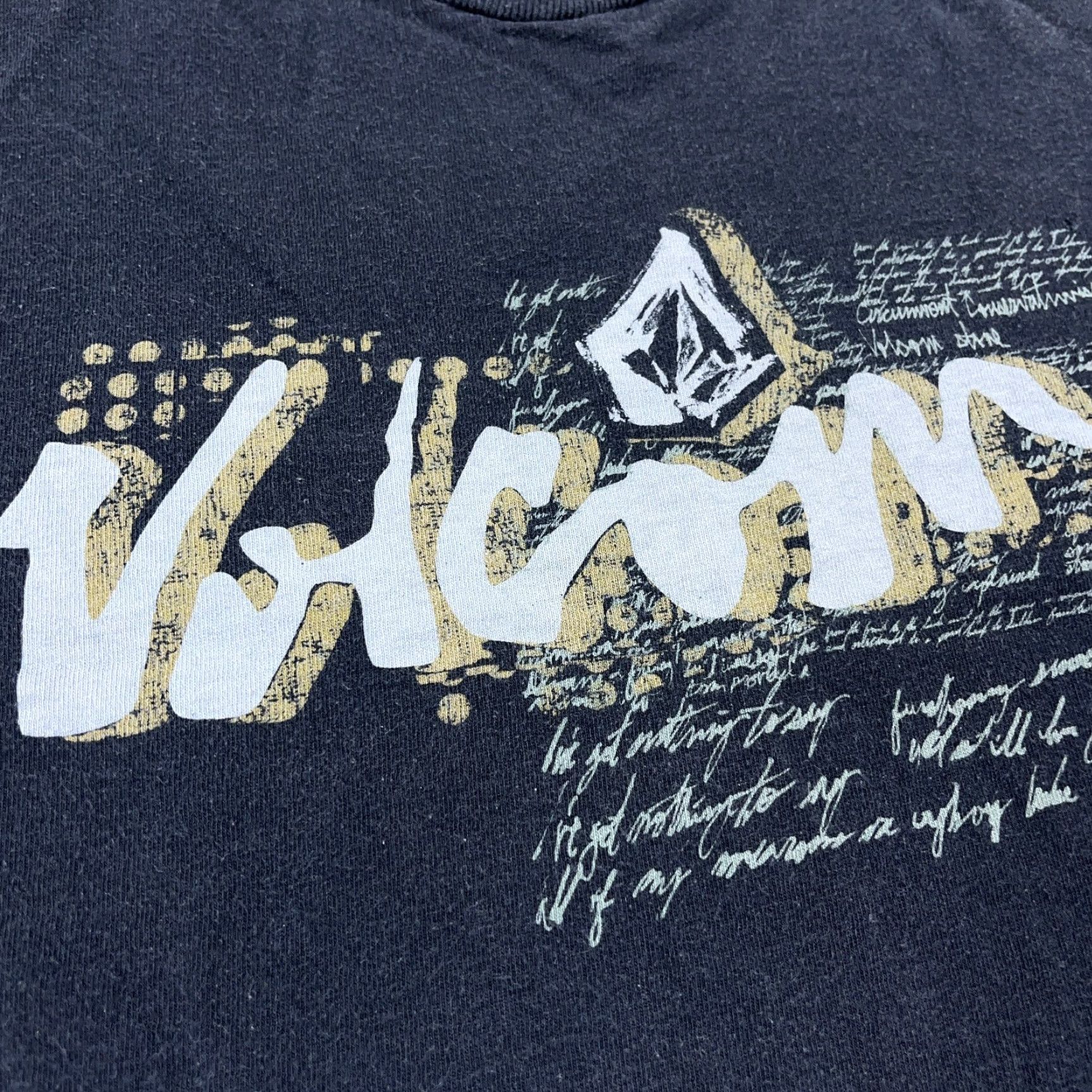Volcom VINTAGE Volcom Shirt Men XL Black Graphic Print 90s Skateboard Faded Spellout T-Shirt Crew Neck / 80s 90s USA Retro Hipster Logo Mens XL Black Size US XL / EU 56 / 4 - 4 Thumbnail