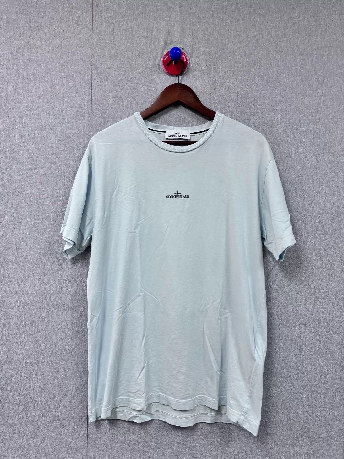 Stone Island Stone Island SS21 Ink Compass Light Blue Tee XL Size US XL / EU 56 / 4 - 1 Thumbnail
