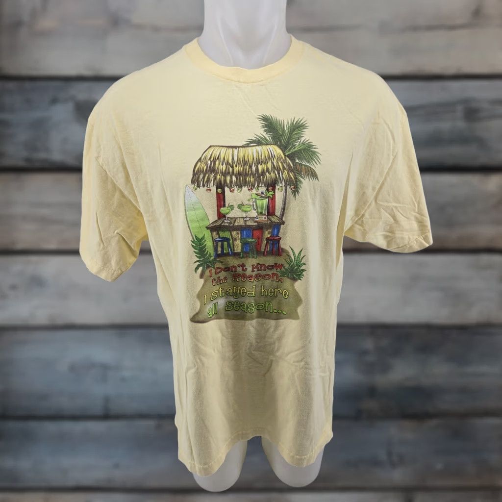 Vintage VINTAGE Margaritaville Shirt Mens XL Yellow Jimmy Buffett Orlando 2006 Size US XL / EU 56 / 4 - 1 Thumbnail