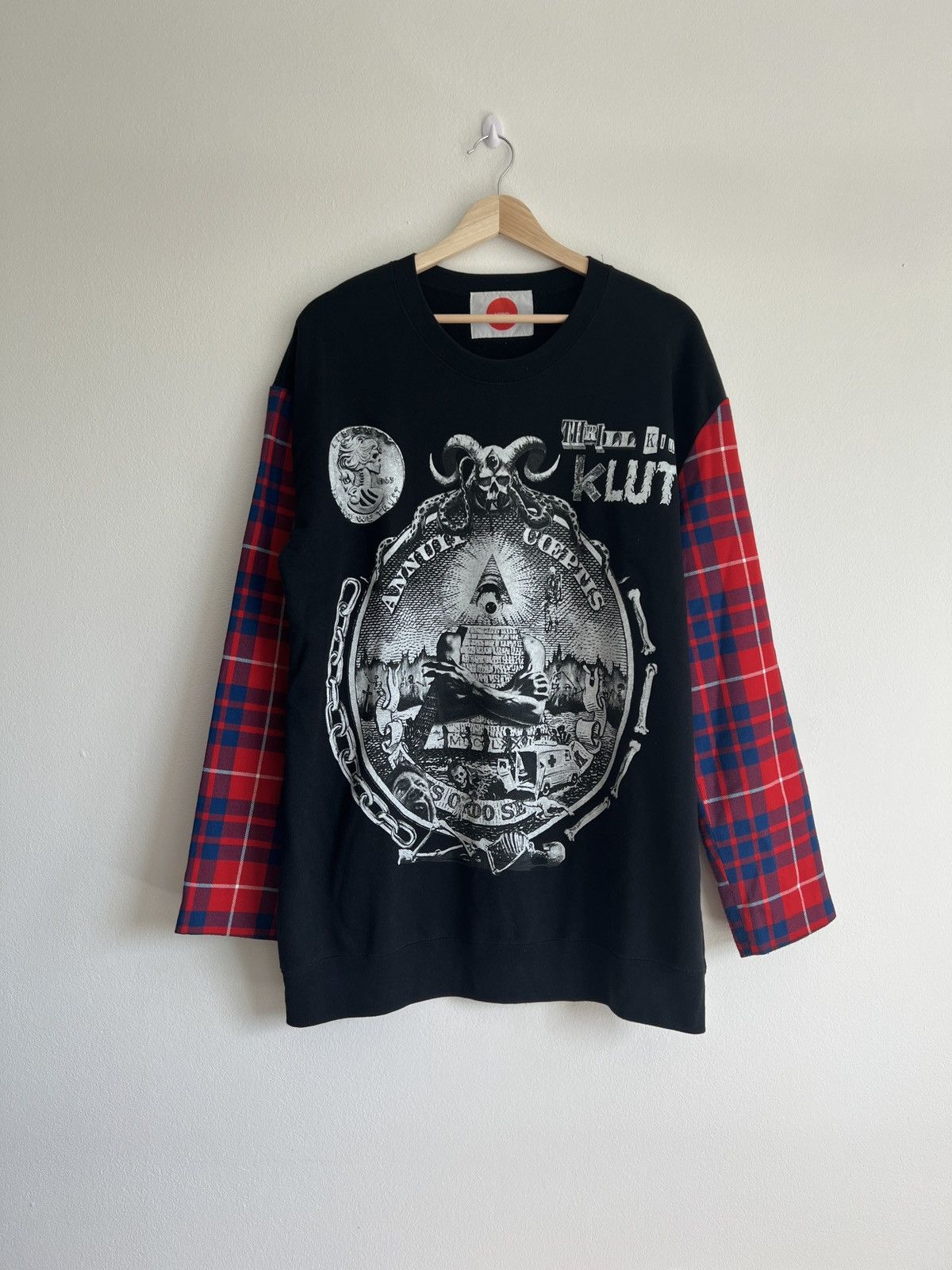 Kidill Hiro tartan graphic-print long sleeve sweatshirt - Tops
