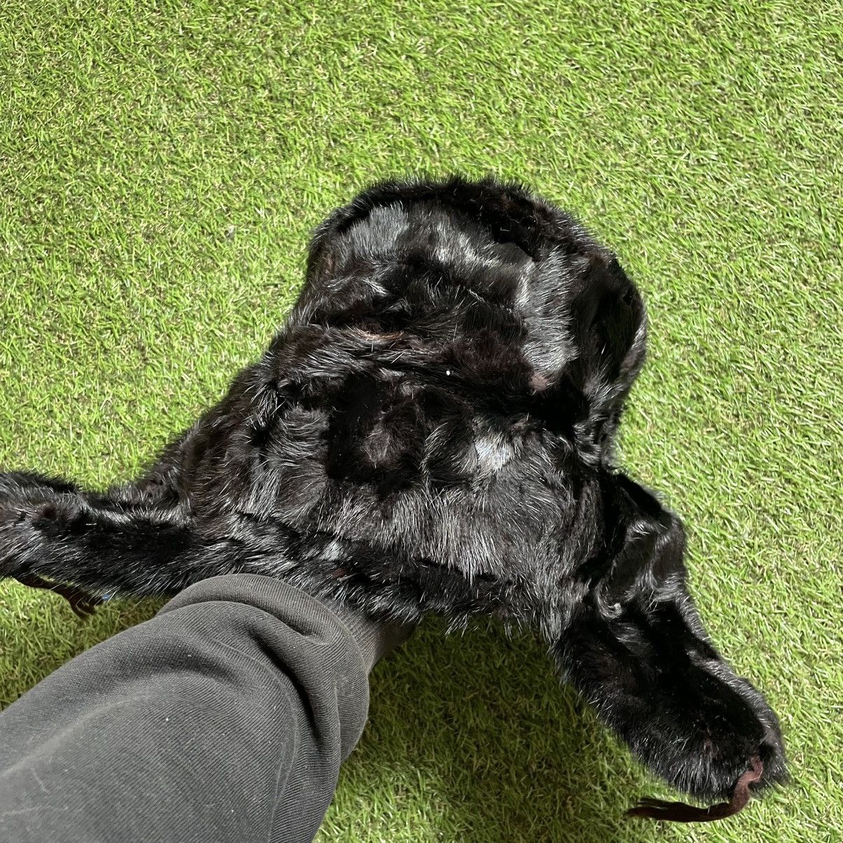 Hysteric Glamour All Black Fur Trapper Hat – Glossy Archive Coldwear Piece Size ONE SIZE - 2 Thumbnail