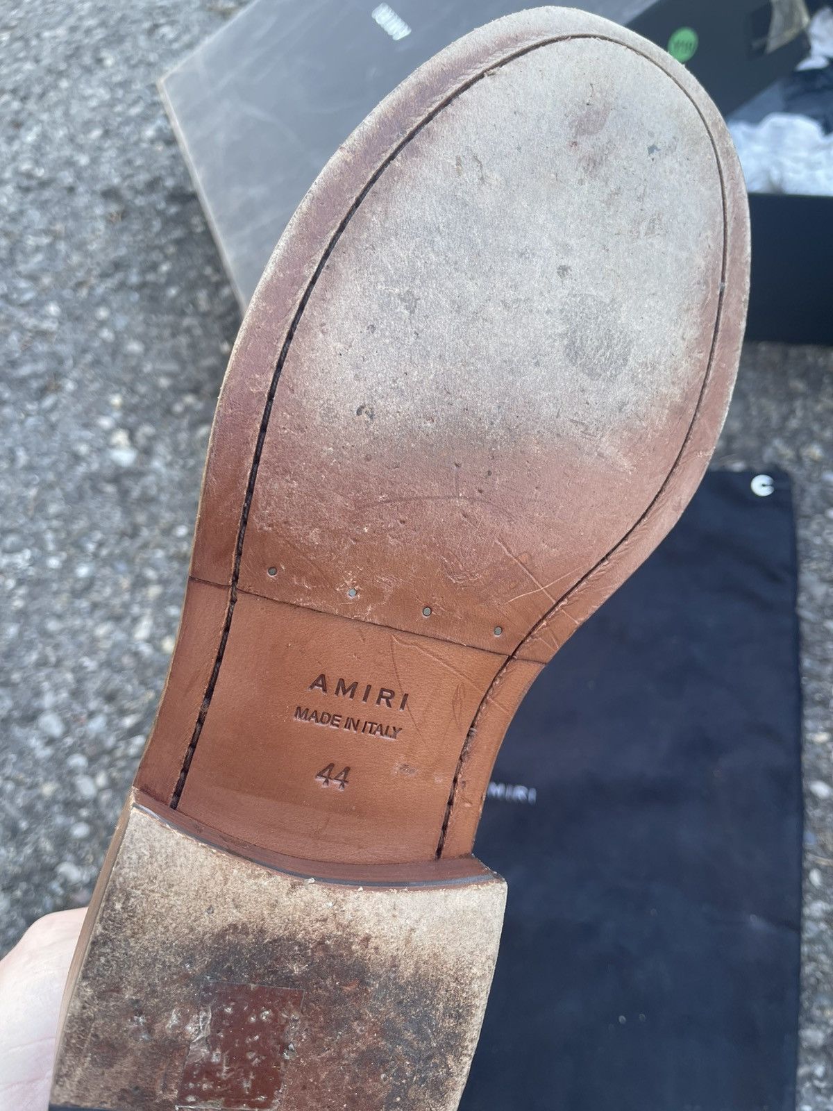 Amiri Amiri stack boots sz. 44 tan beige Size US 11 / EU 44 - 10 Thumbnail