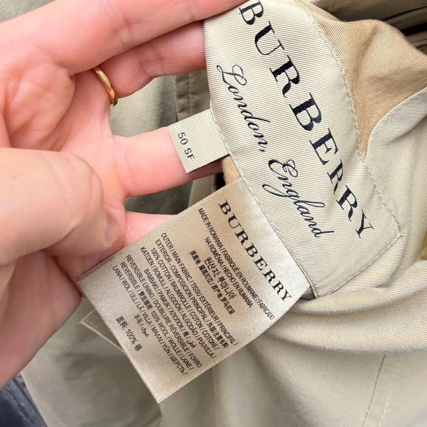 Burberry Burberry classic two-faced check trench size 50 Size US M / EU 48-50 / 2 - 6 Thumbnail