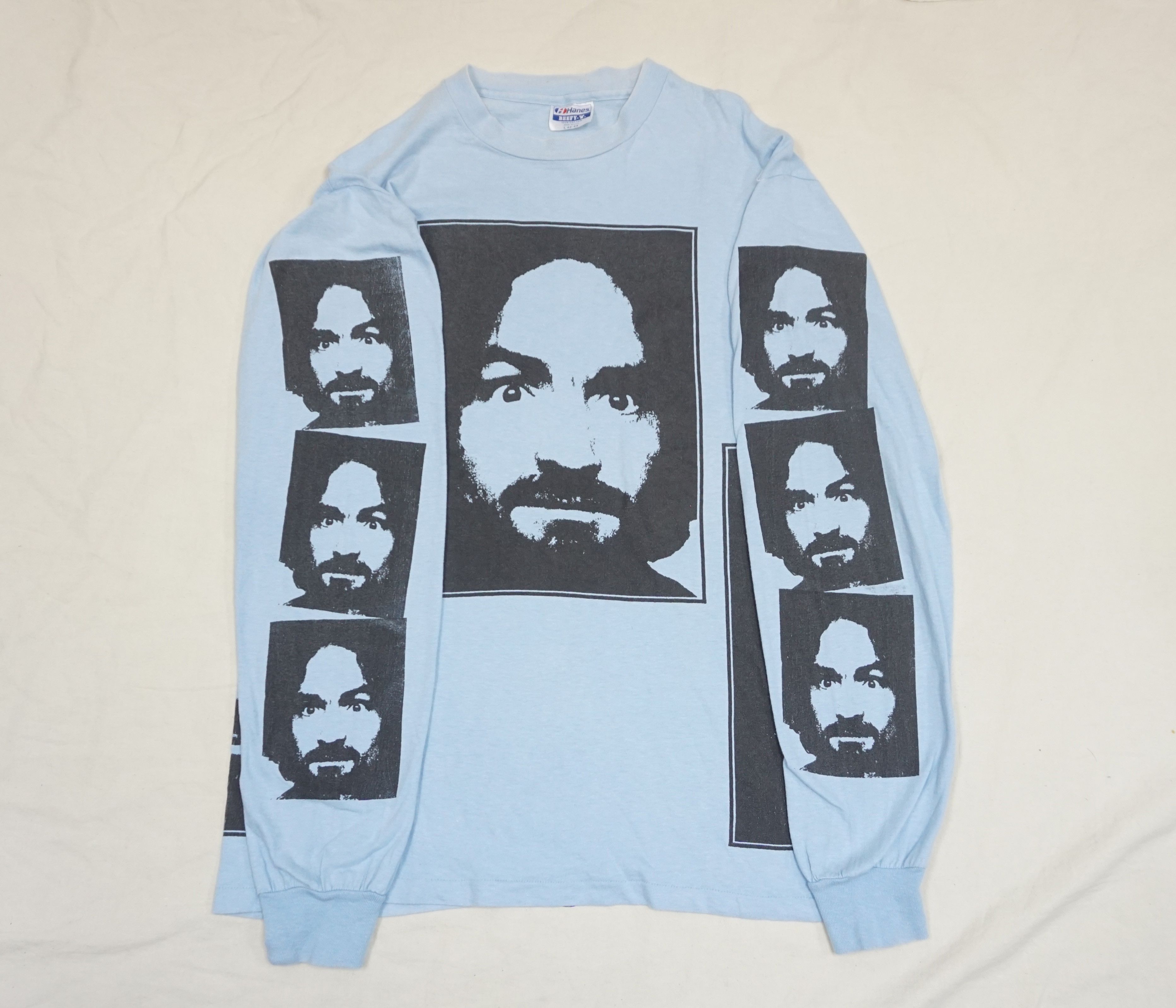Band Tees × Vintage 90's Charlie Manson "Charlie Dont Skate" L/S Shirt Size US L / EU 52-54 / 3 - 2 Thumbnail